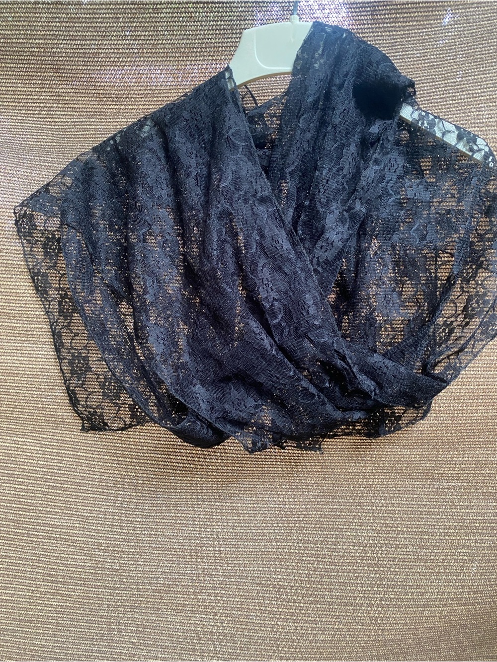 Long Lace Black shawl